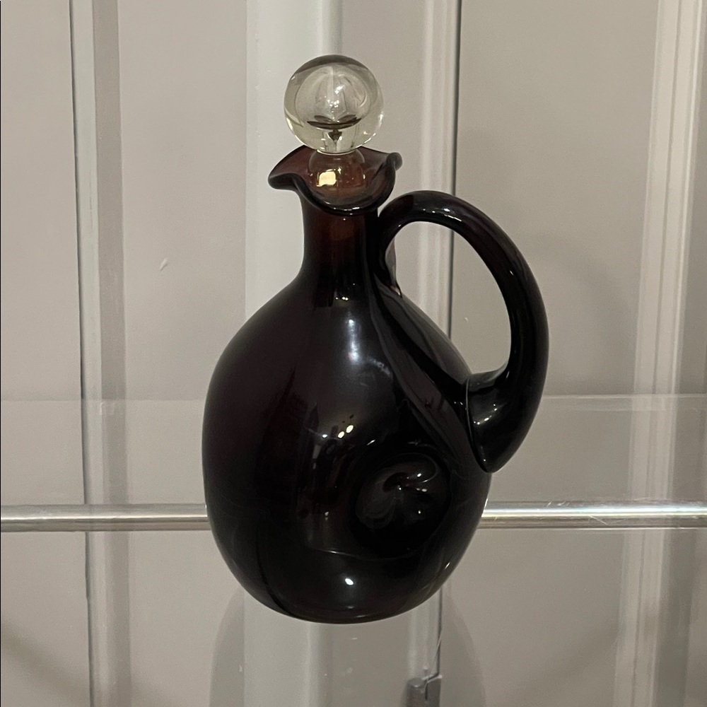 Sophisticated Purple Glass Decanter